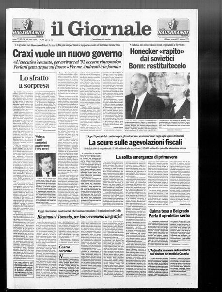 Il giornale : quotidiano del mattino